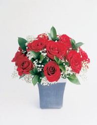 Red Rose Planter